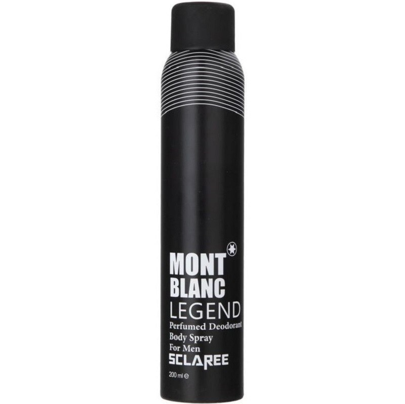 اسپری بدن اسکلاره مردانه رایحه مونت بلنک لجند Sclaree Mont Blanc Legend حجم 200 میل