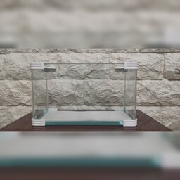 آکواریوم 35 سانت شیشه جلو خم به همراه درب شیشه ای