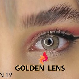 لنز فصلی برند گلدن لنز  رنگ عسلی دور دار   که با بزرگنمایی مردمک چشم تبدیل به یه رنگ جذاب شده بدون حساسیت و خستگی