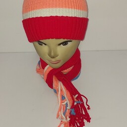 کلاه و شال گردن گرم پسرانه دخترانه پک 4عددی در طرحهای متفاوت و رنگبندی متنوع 