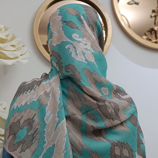 روسری نخی چهارفصل، طرح و رنگ مطابق تصویر، ایستایی عالی، قواره 140