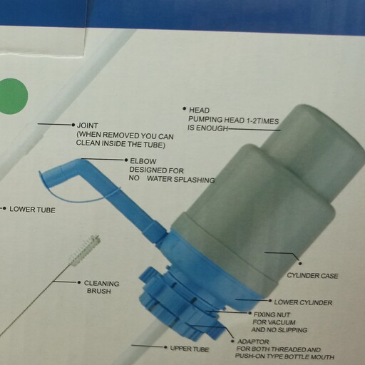 پمپ آب دستی خروجی انواع  منبع پت همراه متعلقات بسیار مستحکم و کاربردی 