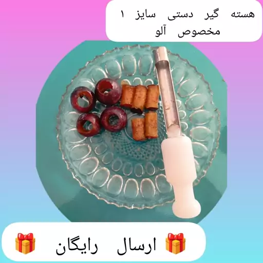 یک عدد هسته گیر آلو هسته جداکن هسته گیر آلو شابلون هسته گیر صنعتی هسته گیر دستی آلو  هسته گیر  16 میل  ارسال رایگان 