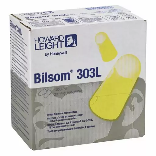 گوش گیر اسفنجی هاوارد لایت مدل بیلسوم Bilsom 303 بسته کامل 200 جفتی