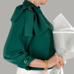 شومیز مجلسی کرپ زنانه مدل یلدایی  سایز بندی 36تا 50 رنگبندی دارد