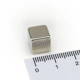 آهنربا نئودیمیوم 10x10x10 میلیمتر سوپر مگنت مکعبی بسته 2 عددی،نگهدارنده ابزار