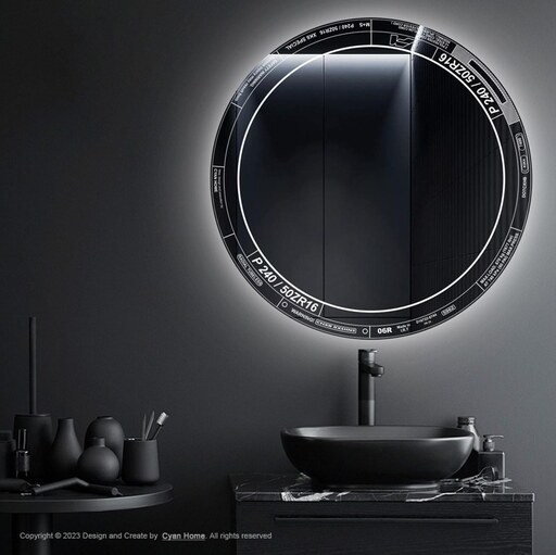 آینه سرویس بهداشتی سایان هوم مدل Drift