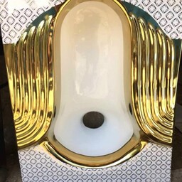  سنگ توالت توالت زمینی کاسه توالت لوکس طلایی کوتینگ درجه 1 هزینه ارسال درب منزل پس کرایه