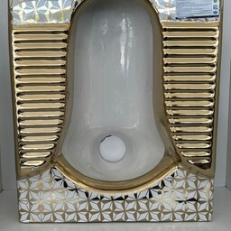 کاسه توالت طلایی زمینی سنگ توالت طلایی کوتینگ لوکس هزینه ارسال پس کرایه