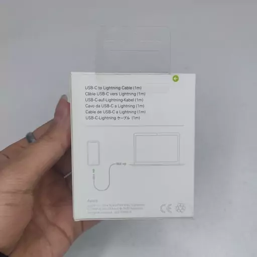 کابل شارژ  اورجینال آیفون  یک سر تایپ سی آیفونی اصلی(Apple USB-C)