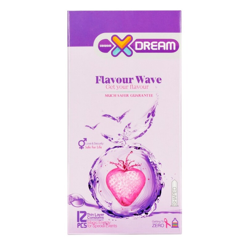کاندوم میوه ای ایکس دریم مدل Flavour Wave بسته 12 عددی(انقضا2026)

