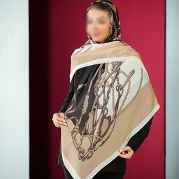 روسری نخی پاییزه منگوله دار قواره 140 رنگ مشکی و نسکافه ای برند سیا اسکارف (ارسال رایگان)