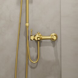 شیر حمام سانیا مدل تندیس رنگ طلایی