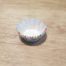 کپسول کاغذی مینی کاپ کیک(مجموعه که در عکس مشاهده میکنید)قطر 5 سانت،عمق 2 سانت