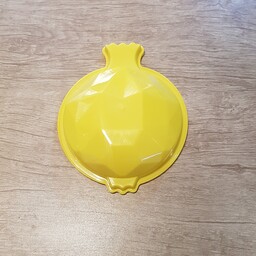 قالب ژله طرح انار یلدایی جنس پلاستیک رنگ زرد قطر 19 سانت