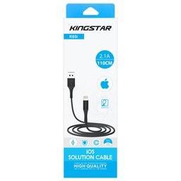 کابل تبدیل USB به لایتنینگ کینگ استار مدل k65i طول 1.1 متر