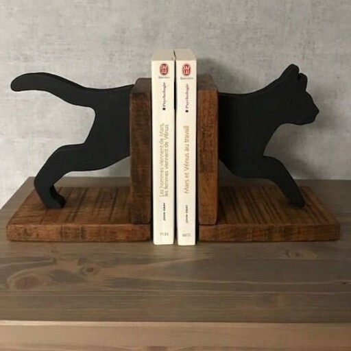 جا کتابی چوبی طرح گربه بازیگوش