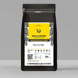قهوه روبوستا 90درصد 250 گرم قهوه اسپرسو میکس ربوستا دان یا پودر طبق سفارش مشتری