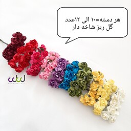 گل فوم کاغذی مصنوعی ساقه دار  (10 و 12 عددی)