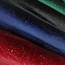 پارچه مخمل شاین دار اصل کره ای کامل کش کهکشانی فوق العاده جذاب و با کیفیت عرض 150
