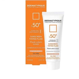 کرم ضد آفتاب رنگی پوست چرب SPF50 بژ طبیعی درماتیپیک Dermatypique