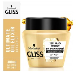 ماسک مو احیا کننده مدل Ultimate Oil Elixir مناسب موهای حساس و دارای موخوره 300 میل گلیس