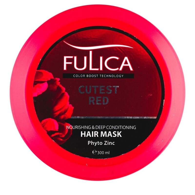 ماسک نرم کننده عمیق موهای قرمز 300میل فولیکا
