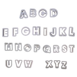 کاتر شیرینی کوکی و خمیر فوندانت مدل حروف انگلیسی مجموعه 26 عددی
