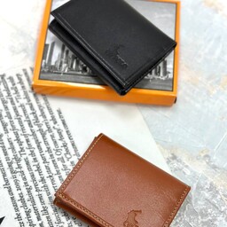 کیف پول چرم طبیعی مردانه در دو رنگ زیبا جای کارت پول و مدارک 