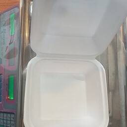ظرف فوم یکبار مصرف همبرگری کوچک (بسته 400 تایی)