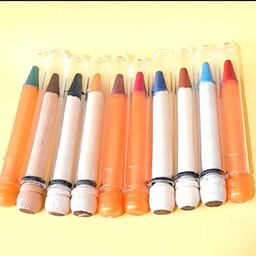  مداد گیاهی مبین خط چشم خط لب سایه چشم مداد ابرو 10 رنگ کاربردی(قسمت سر مداد قابل استفاده هست)