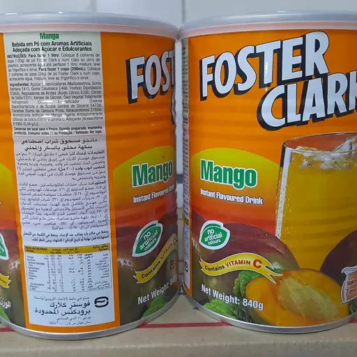 پودر شربت فوری فوستر کلارکس(FOSTER CLARKS)با طمع انبه قوطی 900گرمی اصل اورجینال 