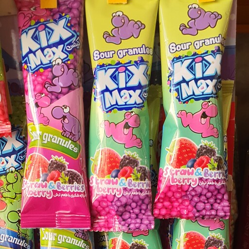 دراژه ترش کیکس مکس KIX MAXدرطعم های میوه های ترش و استوایی 