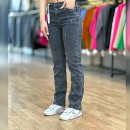 شلوار جین راسته کلاسیک شلوار جین زنانه راسته قد 100 سایز 40 تا 50 بارسال رایگان 