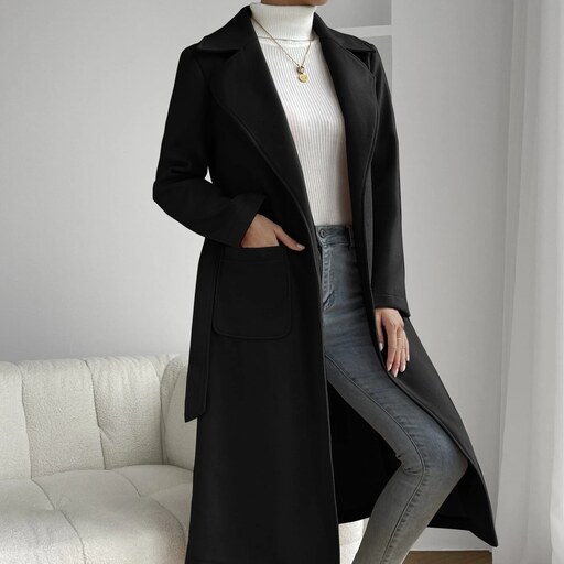 کت اورسایز زنانه سایز 40-42 رنگ مشکی برند SHEIN