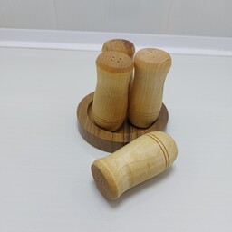 نمکدان چوبی شیک و باکیفیت طرح جدید نمکپاش چوبی نمک پاش پلاسکو دهقان 