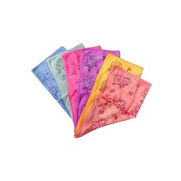 (پک12عددی عمده) دستمال نانو 35سانت  رنگی- طرح گل سادات کالا 