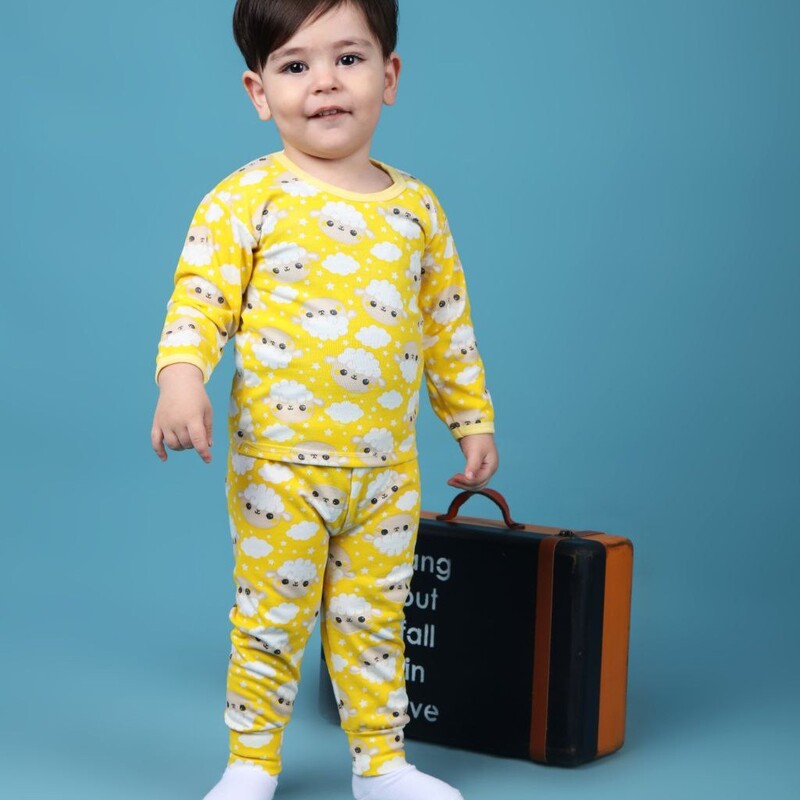 بلوز شلوار بچگانه  نوزادی 1 تا 3 سال ست راحتی نخ پنبه سیسمونی
