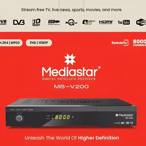 مدیا استار گیرنده وی 200  mediastar v200 