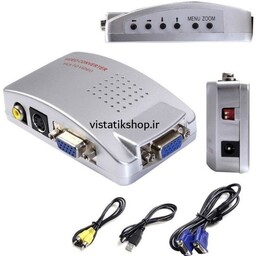 تبدیل VGA به AV ا VGA to AV converter PC to TV