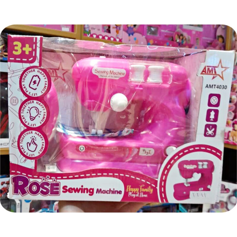 اسباب بازی چرخ خیاطی دخترانه،باتری خور، قابل استفاده، رنگ صورتی،Sewing Machine، اسباب بازی فروشی دیجی تویز