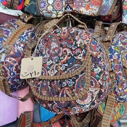 کیف سنتی گرد ، کیف دوشی گرد زیپدار 