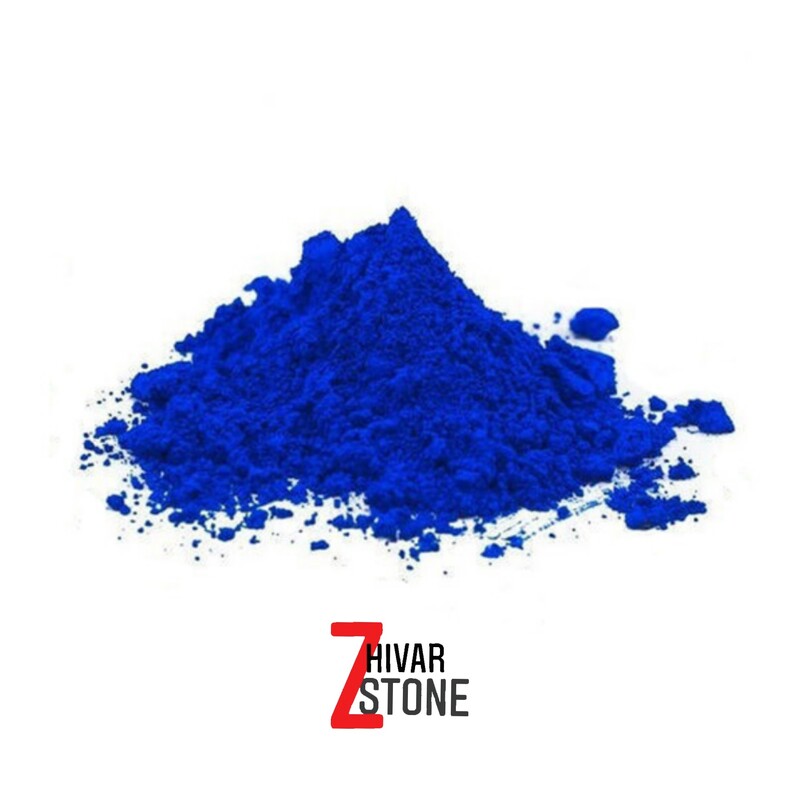 رنگ پودری معدنی آبی یا پیگمنت آبی یک کیلویی مناسب تولید سنگ مصنوعی