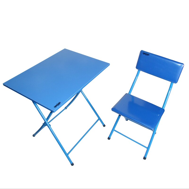 میز تحریر با صندلی میزیمو کد 351 (مدل پایه رنگی)