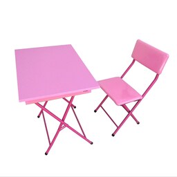 میز تحریر باکسدار با صندلی میزیمو کد 151 (مدل پایه رنگی)