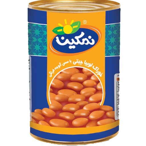 خوراک لوبیا چیتی با سس گوجه فرنگی