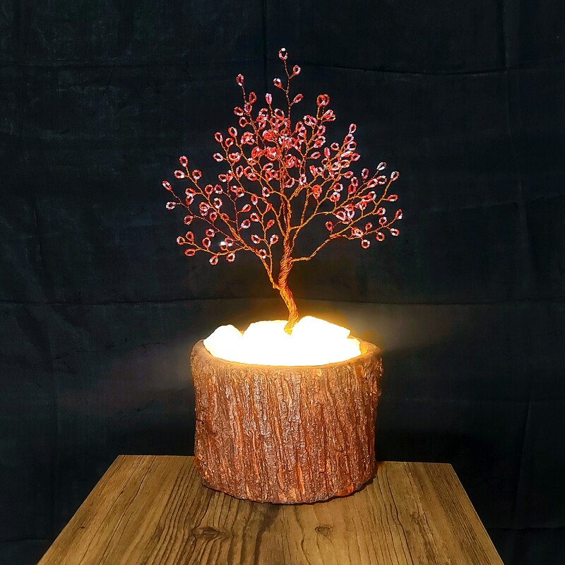 آباژور چراغ خواب مدل درختچه  رومیزی 