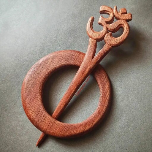 پین مو و دایره چوبی یوگا کار دستساز 