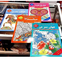 کتاب رنگ آمیزی برای بزرگسالان( گردآوری سید حسین طباطبایی)