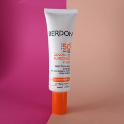 کرم ضد آفتاب پوست چرب بی رنگ spf50 بردون berdon